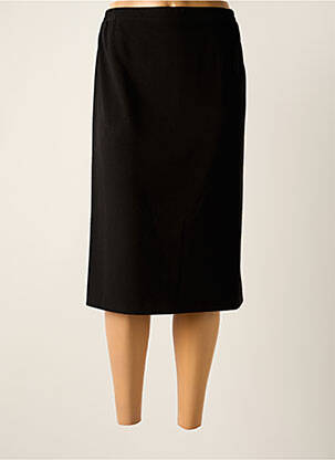 Jupe mi-longue stretch noir IMPULSION femme
