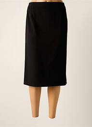 Jupe mi-longue doublure textile noir IMPULSION femme