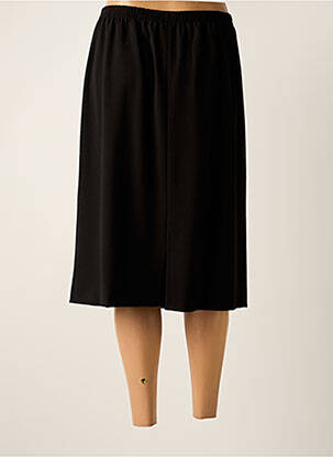 Jupe mi-longue stretch noir IMPULSION femme