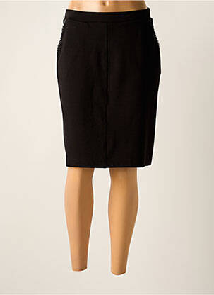 Jupe mi-longue stretch noir FRED SABATIER femme