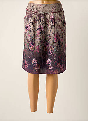 Jupe mi-longue taille normale violet PAUSE CAFE femme