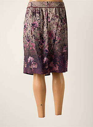 Jupe mi-longue taille normale violet PAUSE CAFE femme