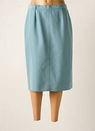 Jupe mi-longue coupe droite bleu FRANCOISE F femme