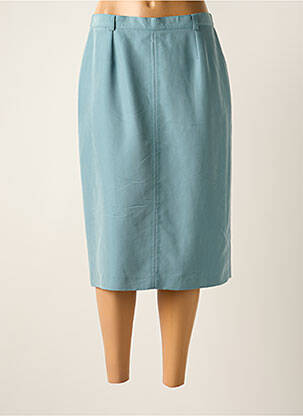 Jupe mi-longue coupe droite bleu FRANCOISE F femme