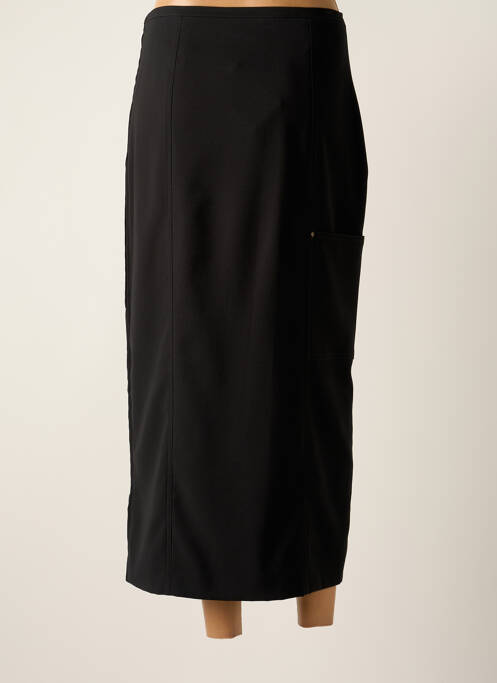 Jupe longue tissage crêpe noir ISABEL DE PEDRO femme