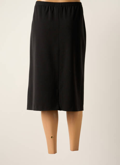 Jupe mi-longue noir IMPULSION pour femme
