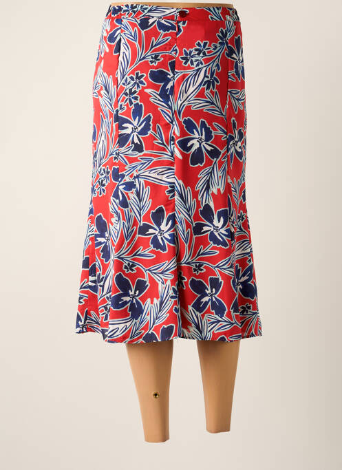 Jupe mi-longue rouge FRANCOISE F femme