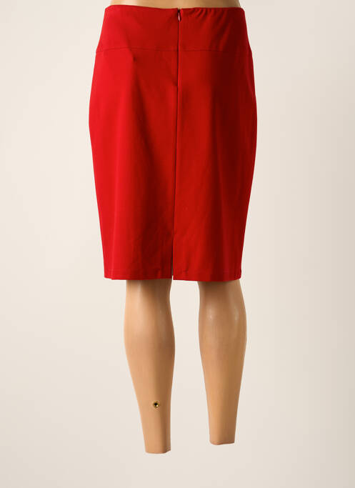 Jupe mi-longue rouge PAUSE CAFE pour femme
