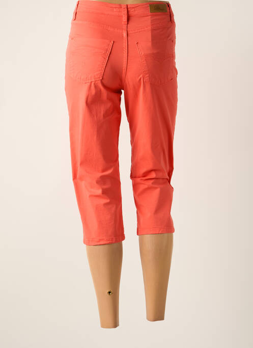 Pantacourt orange LCDN pour femme