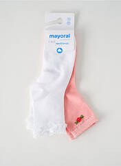 Chaussettes rose MAYORAL pour fille seconde vue