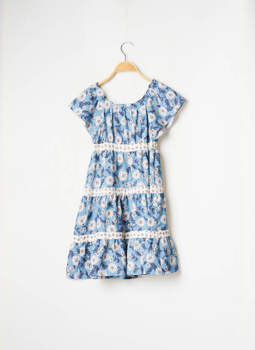 Robe mi-longue bleu MAYORAL pour fille