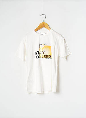 T-shirt tissage jersey manches courtes jaune NUKUTAVAKE garcon