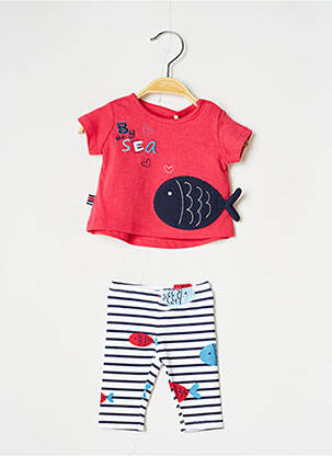 Ensemble pantalon manches longues rouge BOBOLI fille