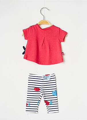 Ensemble pantalon manches longues rouge BOBOLI fille