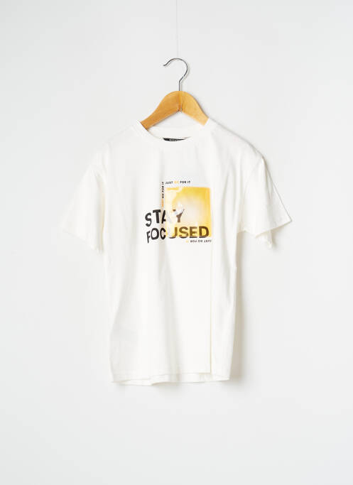 T-shirt tissage jersey manches courtes jaune NUKUTAVAKE garcon
