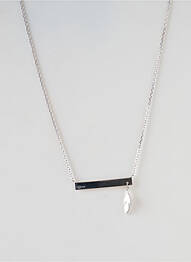 Collier matériaux argent argent TATA GISELE femme