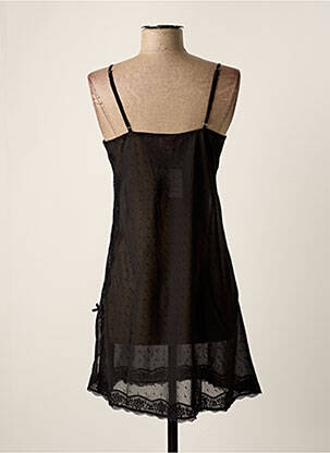 Nuisette/combinette légère et transparente noir ROSE POMME femme