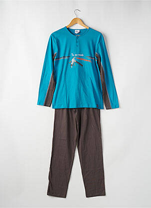 Pyjama col rond bleu ROSE POMME homme