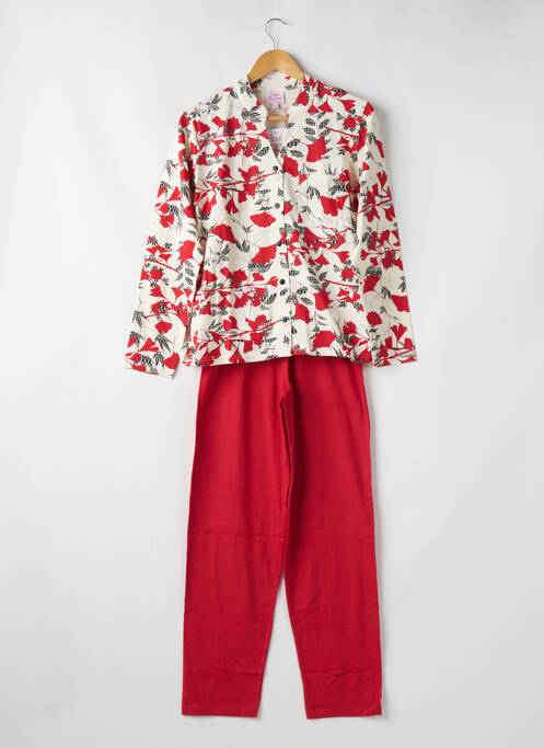 Pyjama rouge ROSE POMME pour femme