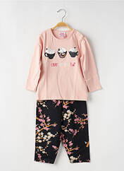 Pyjama rose ROSE POMME pour fille seconde vue