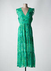 Robe longue vert GOA pour femme seconde vue