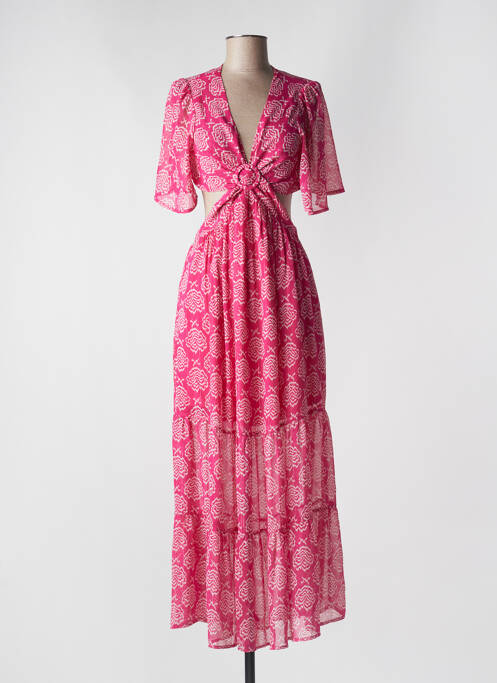 Robe longue rose Y'COO pour femme