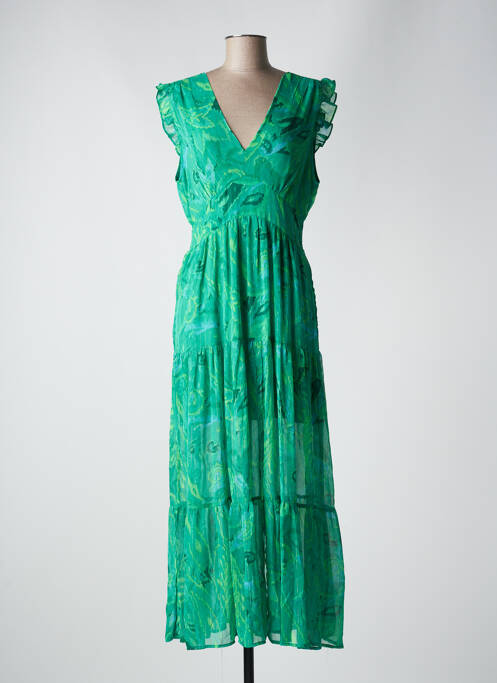 Robe longue vert GOA pour femme