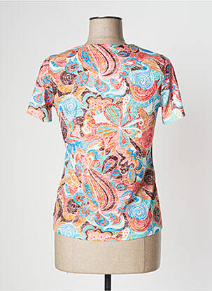 Top tissage jersey manches courtes orange DIANE LAURY femme