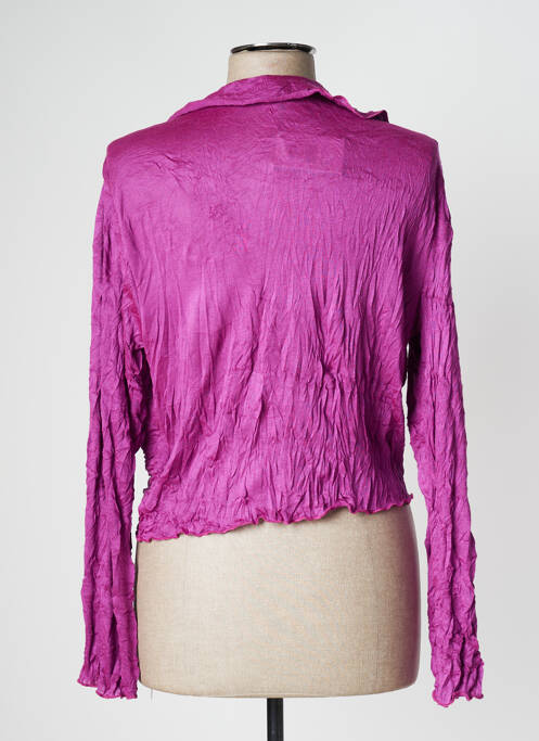 Boléro fermeture liens à nouer violet LEWINGER femme