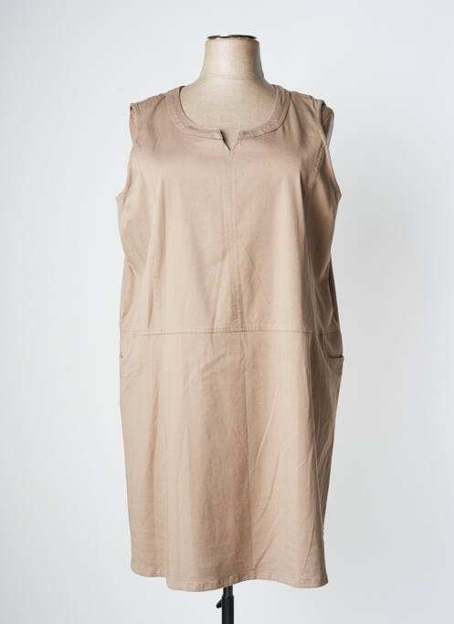 Robe mi-longue beige AGATHE & LOUISE pour femme