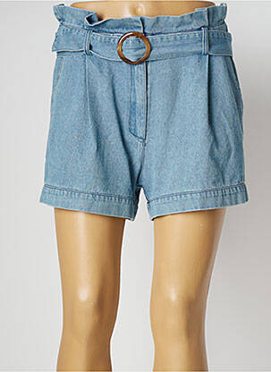 Short tissage denim bleu Y'COO femme