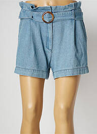 Short tissage denim bleu Y'COO femme