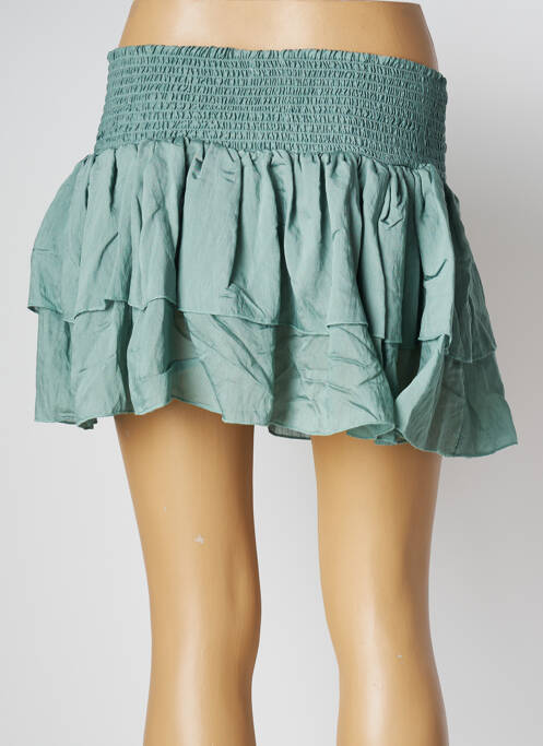 Jupe courte vert LARA-ETHNICS pour femme