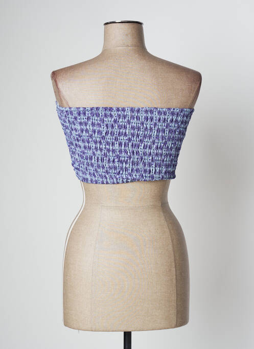 Top bleu LARA-ETHNICS pour femme