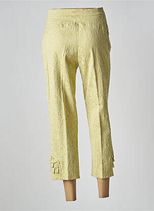 Pantalon 7/8 taille haute taille haute vert CHRISTINE LAURE femme