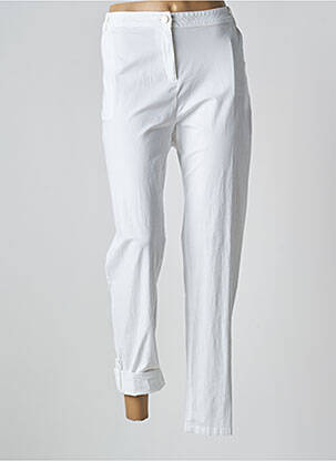 Pantalon slim taille élastique taille normale blanc AGATHE & LOUISE femme
