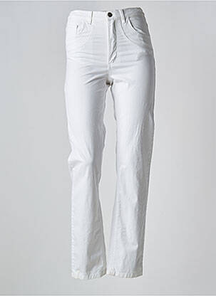 Pantalon slim taille haute taille haute blanc KARTING femme
