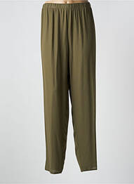 Pantalon droit tissage crêpe taille normale vert ASMODEE femme