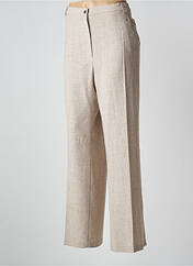 Pantalon droit beige CHRISTINE LAURE pour femme seconde vue