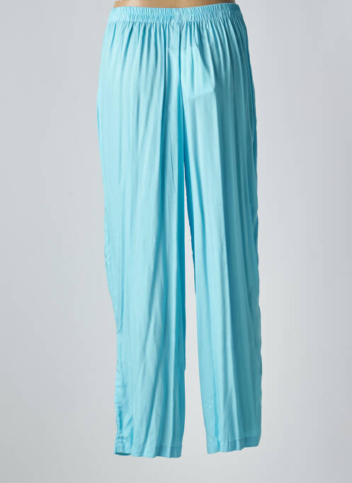 Pantalon droit taille haute taille haute bleu GARUDA GARUZO femme