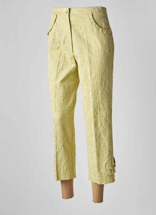 Pantalon 7/8 vert CHRISTINE LAURE pour femme