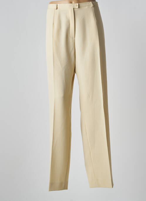 Pantalon droit beige CLAUDE BAUER pour femme