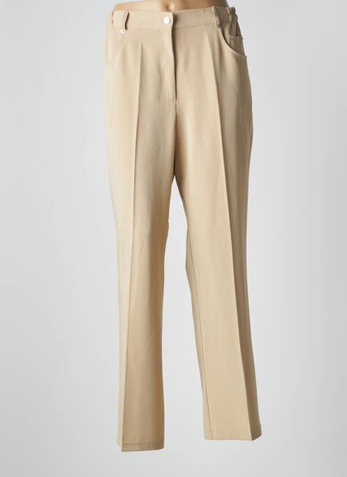 Pantalon droit beige DEOMINO pour femme