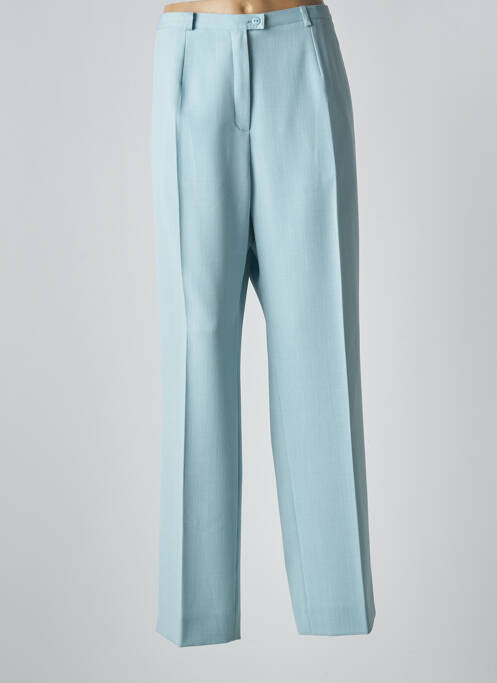 Pantalon droit bleu CLAUDE BAUER pour femme