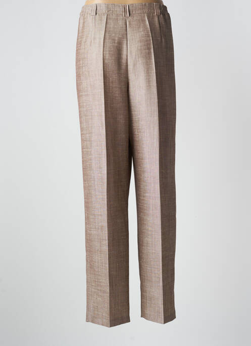 Pantalon droit marron CHRISTINE LAURE femme