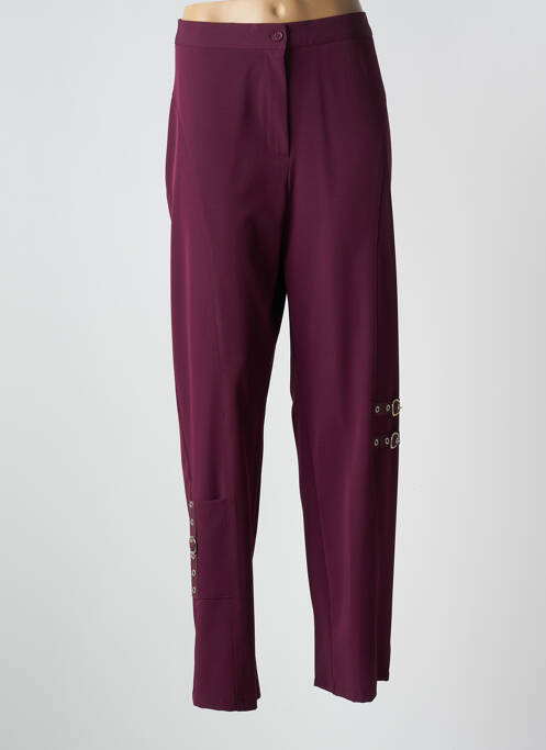 Pantalon droit rouge DEOMINO pour femme