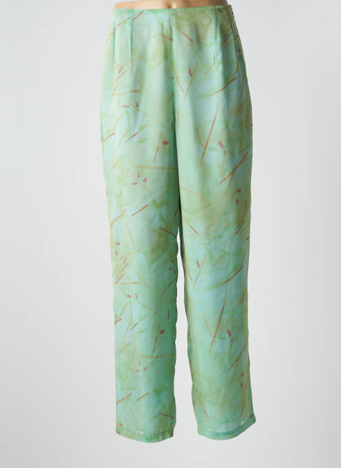 Pantalon droit vert CLAUDE BAUER pour femme