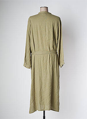 Robe longue manches longues manches longues vert JOON femme