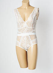 Body lingerie blanc CHOKLATE pour femme seconde vue