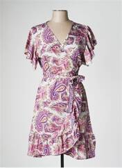 Robe mi-longue violet LARA-ETHNICS pour femme seconde vue